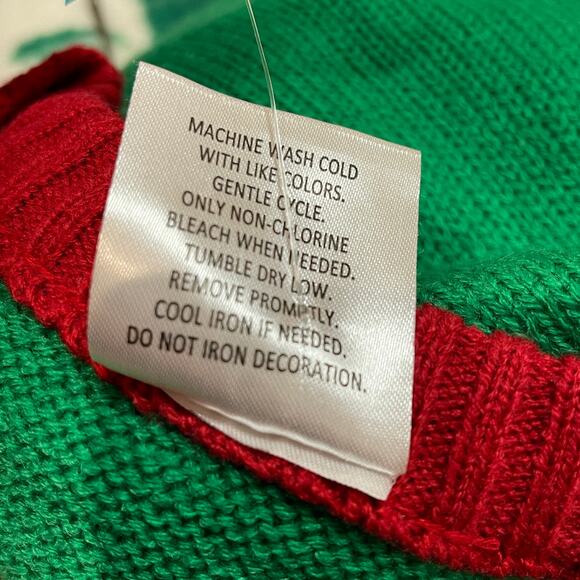 Elf The Movie OMG SANTA I KNOW HIM Ugly Christmas Sweater Size Small (34-36) - Picture 5 of 5